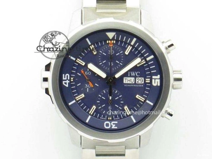 MIROTIME 0106 Portofino Chrono RG ZF 1:1 Best Edition Blue Dial Gold Markers on Black Leather Strap A FlexibleFit 7112
